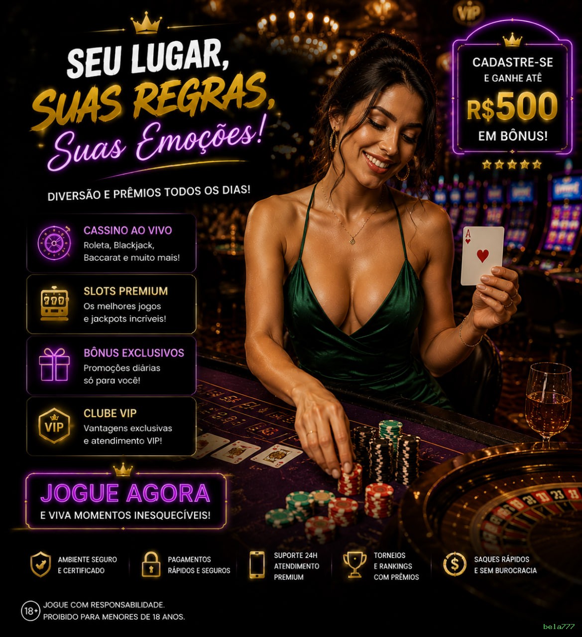 Cassino ao vivo bela777 dealers