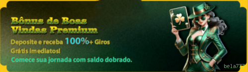 Bônus boas-vindas bela777 R$100